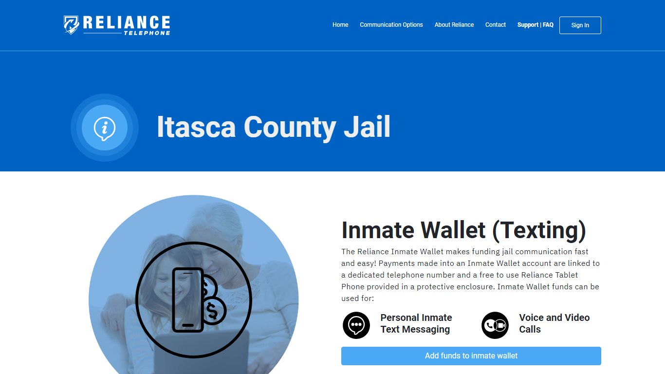 Itasca County Jail | Reliance Telephone